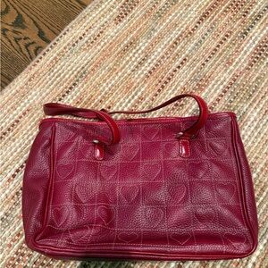 Brighton Red Leather Shoulder Bag